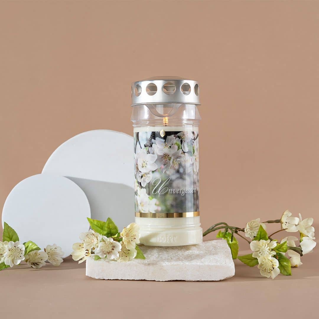 Hofer Premium 5 Tage Grabkerze, APFELBLÜTE Image