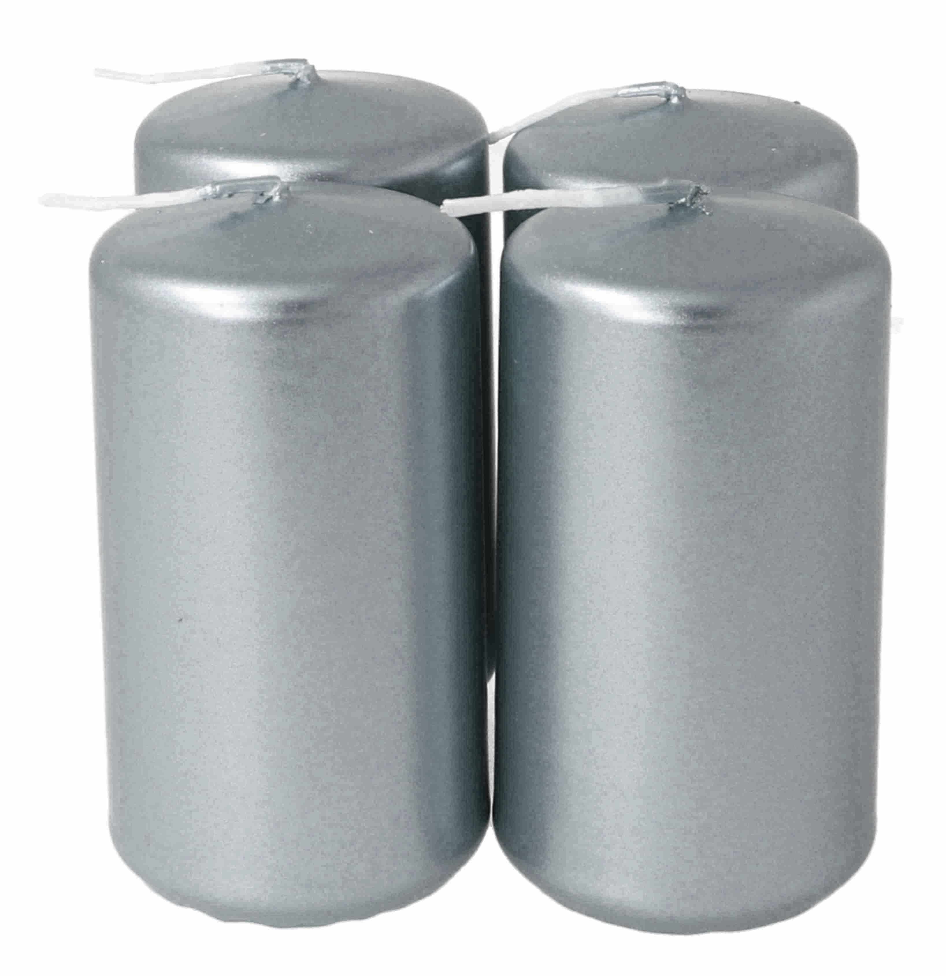 Stumpen 50 x 90 mm 4er, metallic silber Stumpen 50 x 90 mm 4er, metallic silber