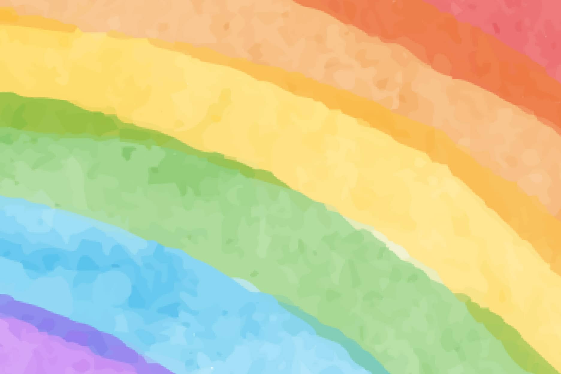 Zeichnung mit Regenbogenfarben