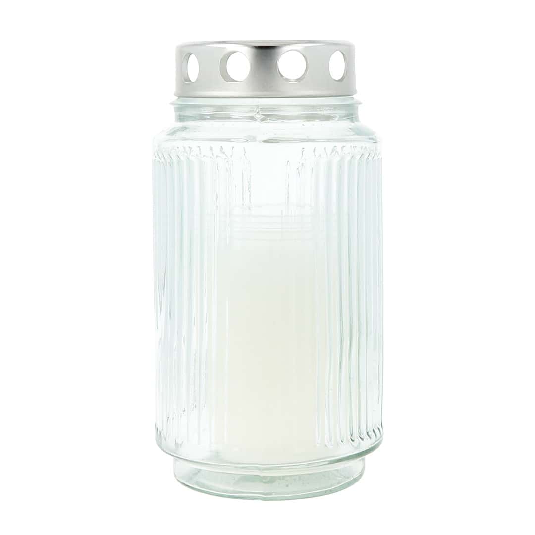 Glas Grablaterne LUNA, transparent