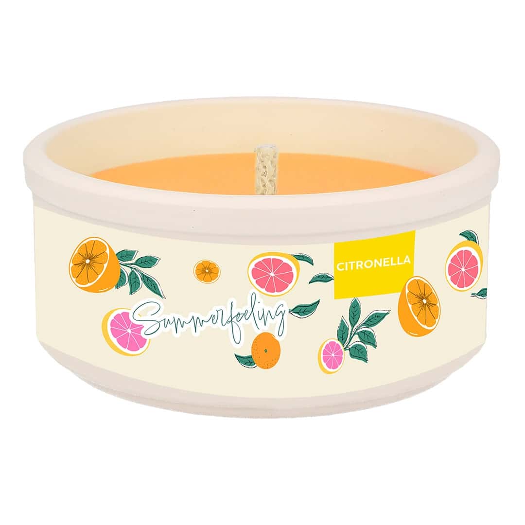 Hofer Citronellaschale "Summerfeeling", orange