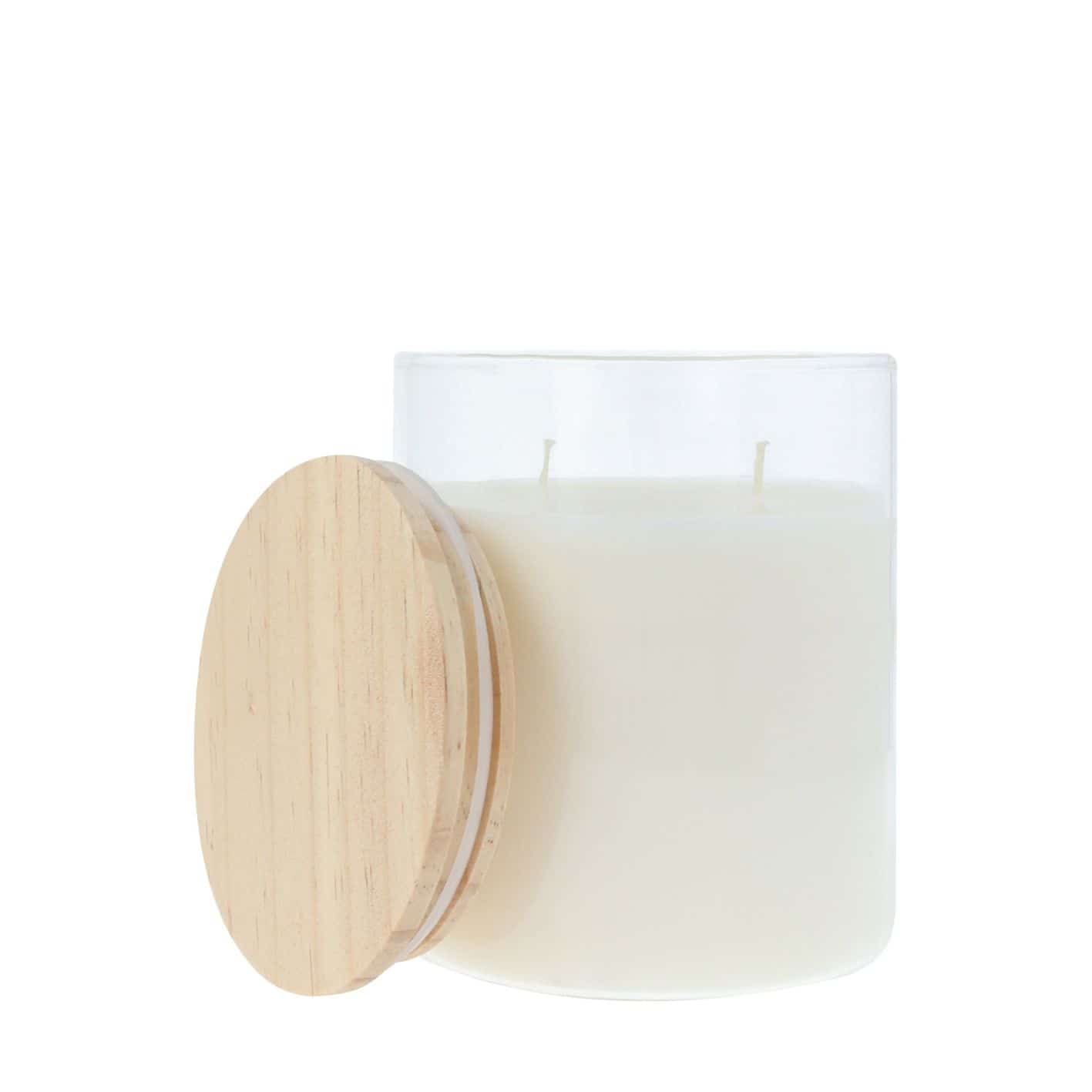 Gedenkkerze im Glas mit Holzdeckel, Sternenkinder 2